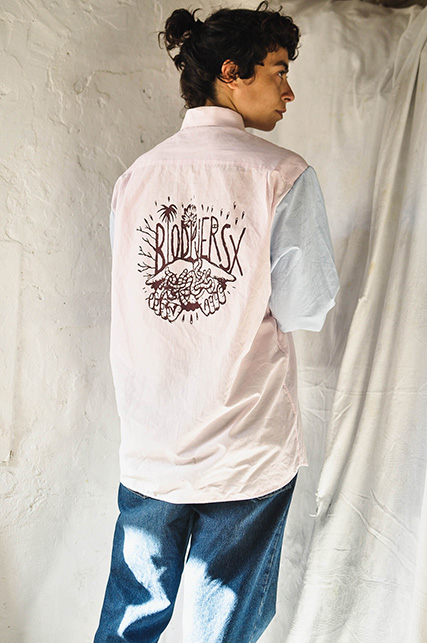 camisa biodiversx pastel