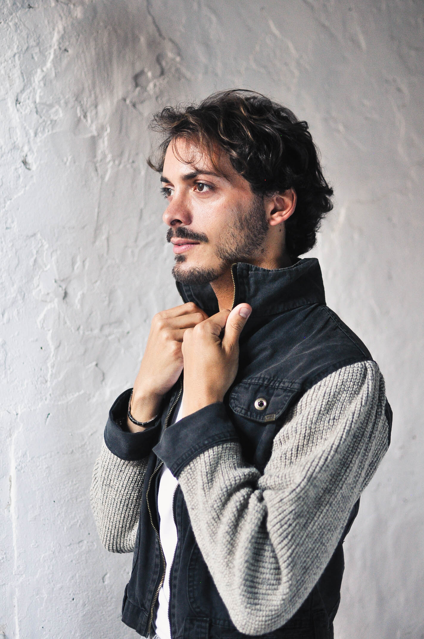 Campera media estación black